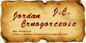 Jordan Crnogorčević vizit kartica